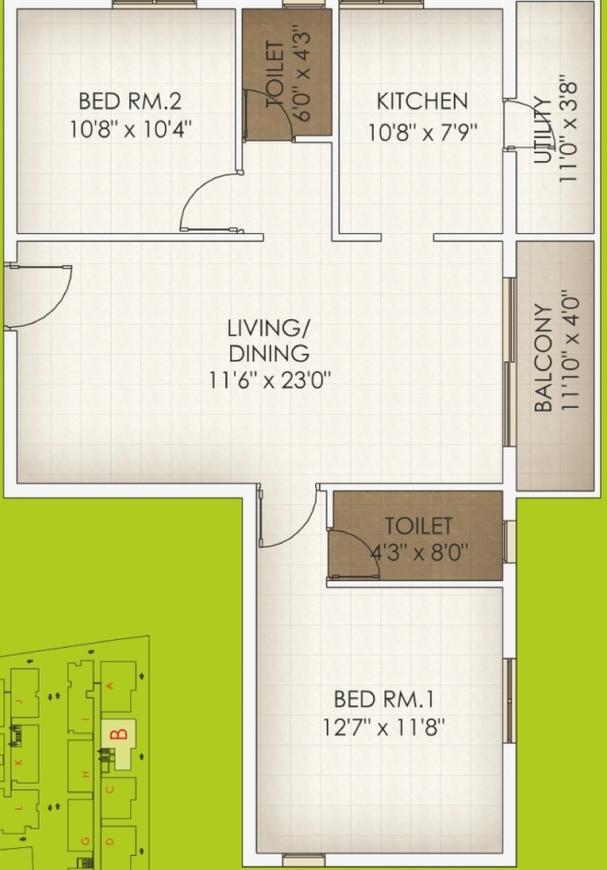 Marutham Coconut Grove  Floor plan